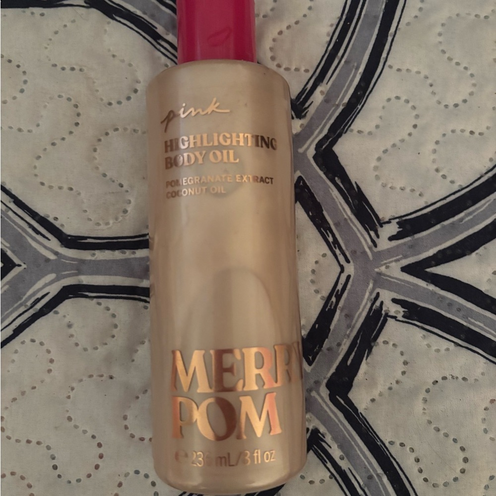 Victoria's Secret Pink Highlighting Body Oil - Gold and Pink
